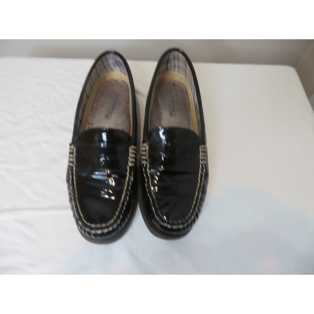Sperry Top-Sider Black Patent Leather Loafers Size 7.5
